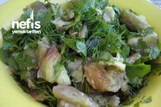 Köz Patlıcanlı Diyet Salata Tarifi