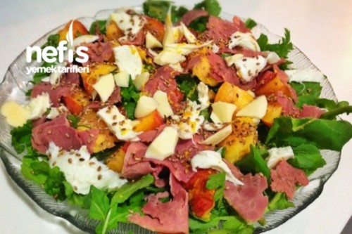 Şeftali Salatası – 121 Kkal/100g Tarifi