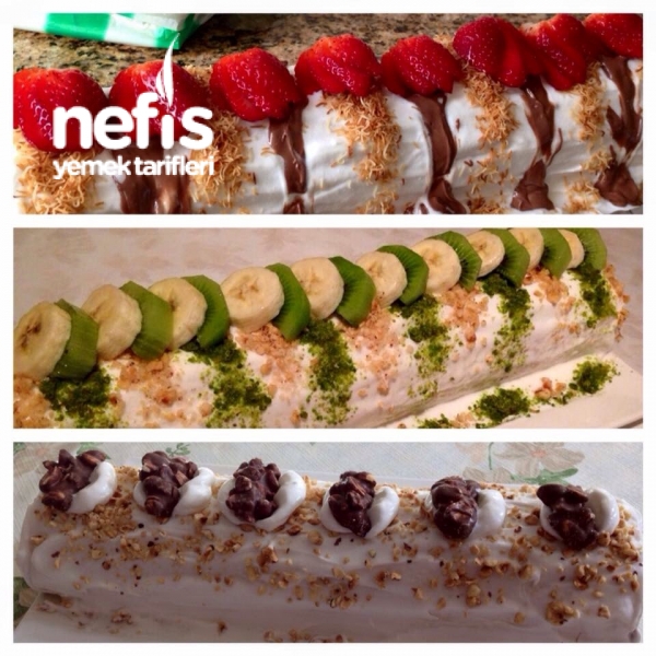 Çikolatalı Muzlu Rulo Pasta Nefis Yemek Tarifleri 966077