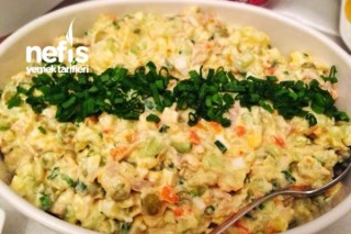 Diyet Rus Salata / ‘Olivye’ Salatası – 91 Kkal/100g Tarifi