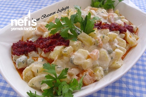 Soslu Patates Salatası - Nefis Yemek Tarifleri - #977552