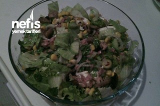 Mantarlı Ton Balık Salatası Tarifi