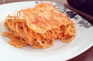Fırında Kremalı Spaghetti Tarifi