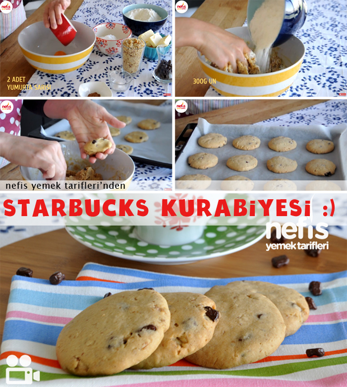Starbucks Kurabiye Tarifi Videolu Nefis Yemek Tarifleri