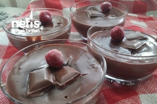Çikolata Ve Muzlu Eşsiz Puding Yapımı Nefis Yemek Tarifleri