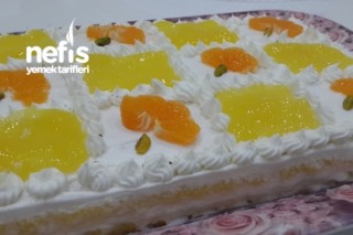 Portakal Jöleli Yaş Pastası Tarifi