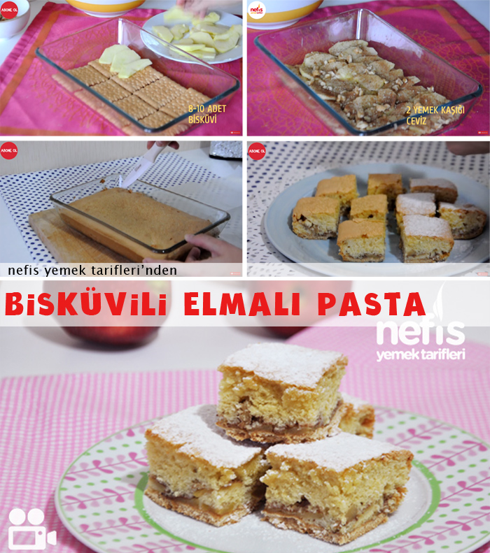 Bisküvili Elmali Kek Tarifi 47