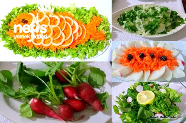 Balık Kızartma ve Balık Resimli Havuçlu Salata Tarifi