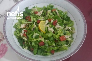Tavuklu Köz Biberli Salata (Diyet Salatam) Tarifi