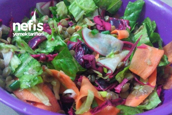 Yeşil Mercimekli Doyurucu Diyet Salatası