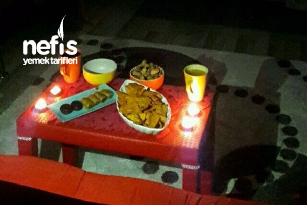evde kocamla basbasa romantik sinema keyfimiz nefis yemek tarifleri