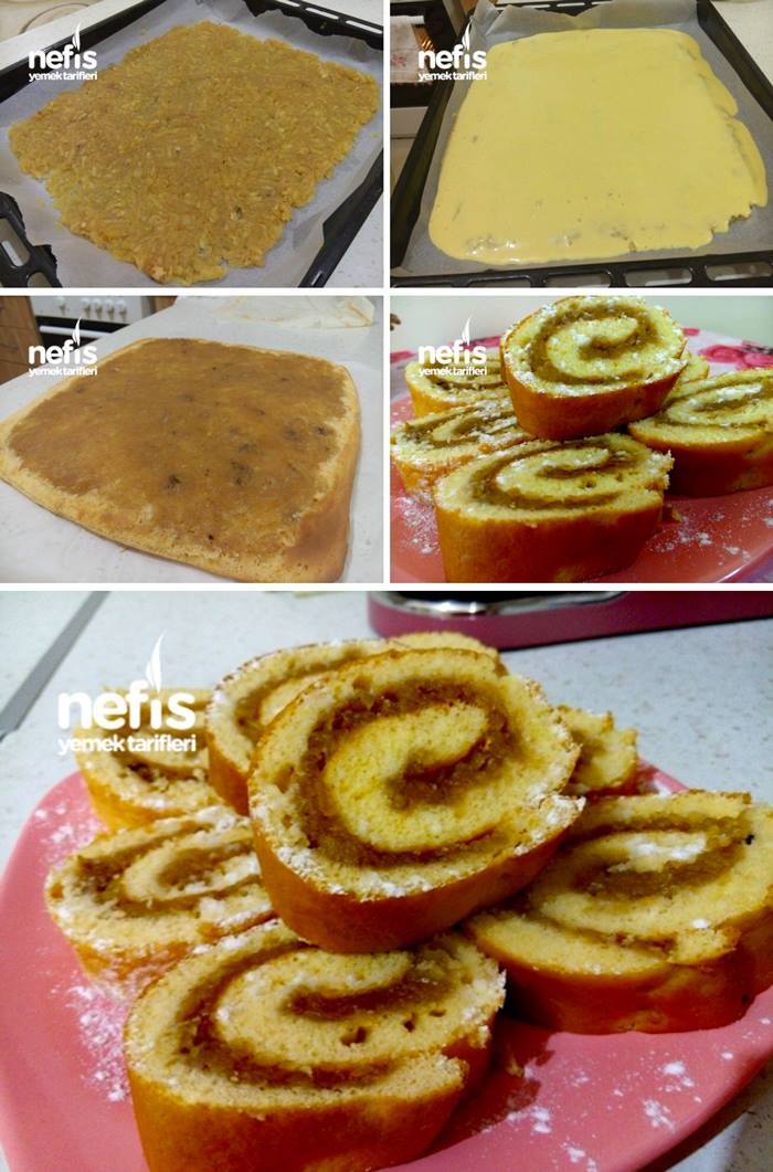 Elmalı Rulo Pasta Nefis tariflerim Nefis Yemek Tarifleri