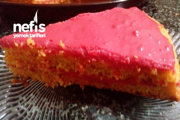 Pembe Kremalı Kek (Ev Yapımı Krema) Nefis Yemek Tarifleri