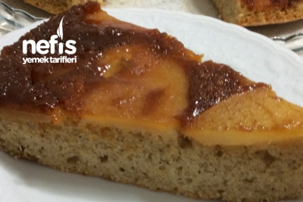 Karamel Soslu Elmalı Alt Üst Kek Nefis Yemek Tarifleri