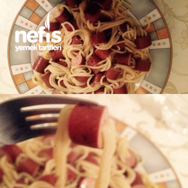 Spaghetti Dolgulu Sosis