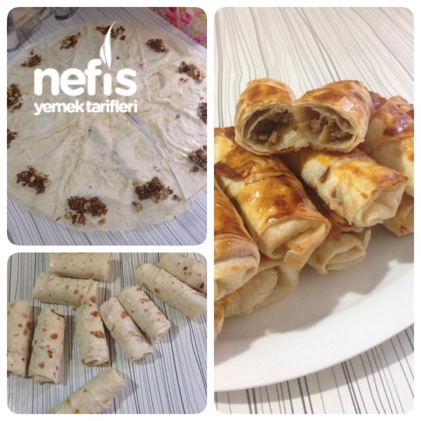 Mantarlı Kıymalı Börek Nefis Yemek Tarifleri