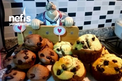 İki Renkli Muffinler (Resimli) Tarifi