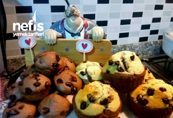 İki Renkli Muffinler (resimli)