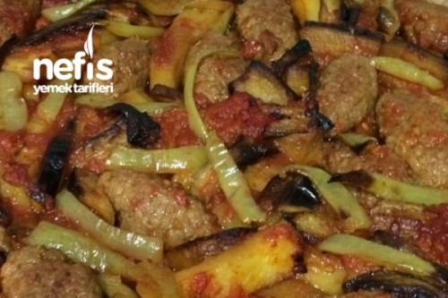 Fırında Köfte( Patatesli Patlıcanlı) Tarifi