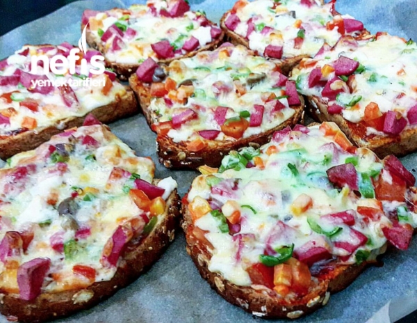 Çok Tahıllı Ekmek Pizza Nefis Yemek Tarifleri