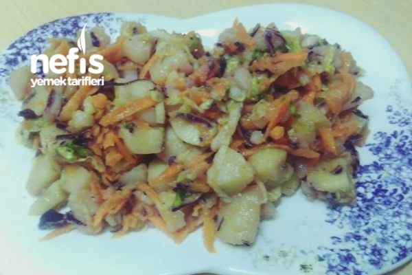 Renkli Patates Salatam Tarifi