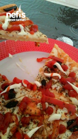Mayasız Hamur İle Pizza(kabartma Tozlu)