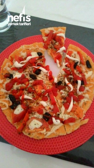 Mayasız Hamur İle Pizza(kabartma Tozlu)