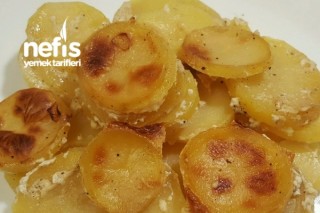 Fırında Kaymaklı Patates Tarifi