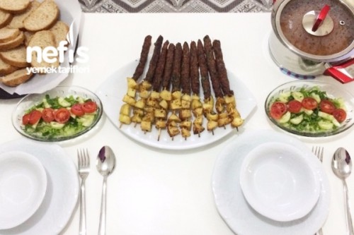 Patates Köfte Kebap,salata,tarhana Çorba