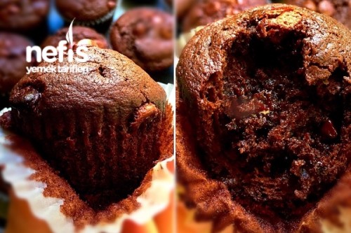 Çikolatalı Islak Kapkek (Double Chocolate Muffins) Tarifi