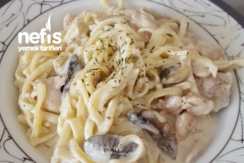 Mantarlı Kremalı Makarna Tarifi Videosu Mantarlı Kremalı Makarna Tarifi Videosu