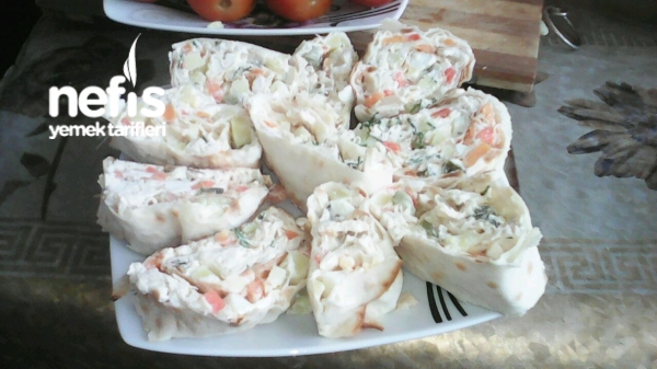 Lavaş Salati,rulo Salat(azerbaycan Metbexi)