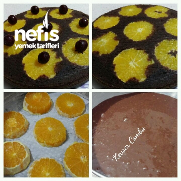 Portakal Dilimli Kakaolu Kek Tarifi (Ölçülü) Nefis Yemek Tarifleri