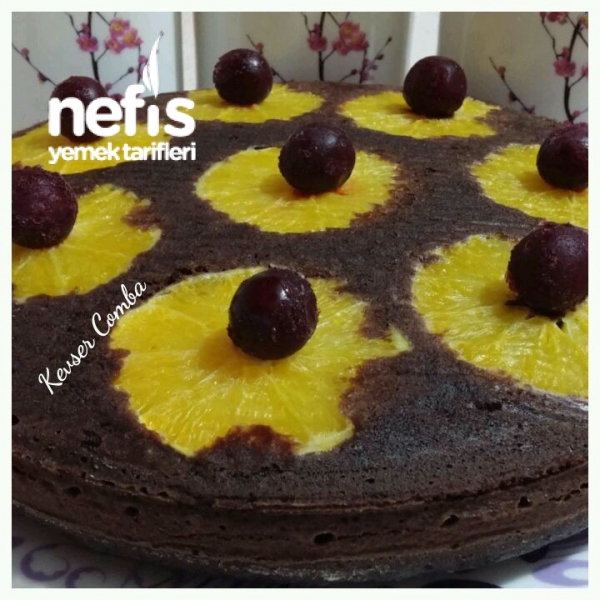 Portakal Dilimli Kakaolu Kek Tarifi (Ölçülü) Nefis Yemek Tarifleri