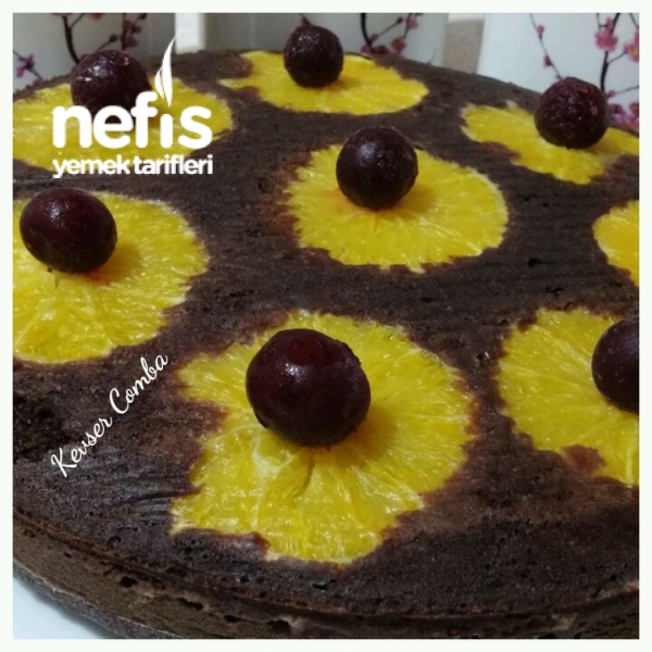 Portakal Dilimli Kakaolu Kek Tarifi (Ölçülü) Nefis Yemek Tarifleri
