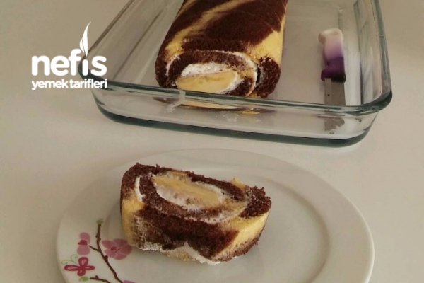 İki Renkli Rulo Pasta Nefis Yemek Tarifleri