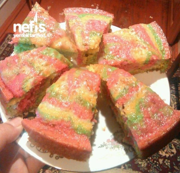 Ebruli Kek (Zebra Keki Azeri) Nefis Yemek Tarifleri