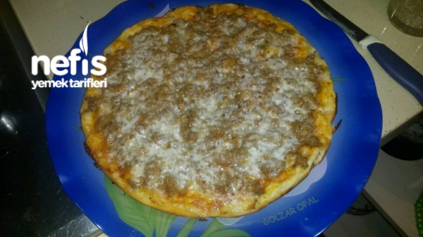 Tavada Kiymali Pizza (pratik:)