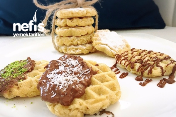 Waffle Kurabiye (Tost Makinasında Da Olur) Nefis Yemek Tarifleri