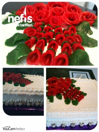 Kırmızı Güller Pastası 2