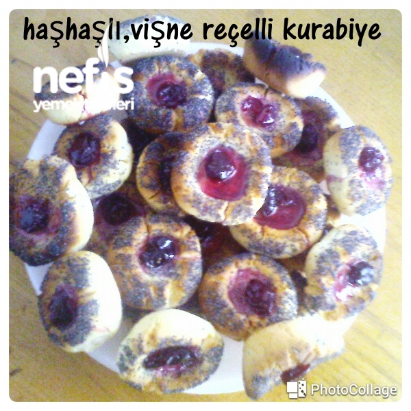 Haşhaşlı Ve Vişne Reçelli Kurabiye Nefis Yemek Tarifleri
