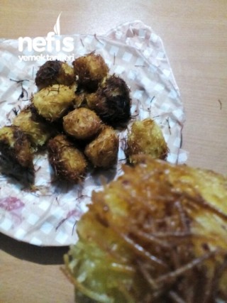 Tel Şehriye Kaplı Çıtır Patates Topları patates Kroket