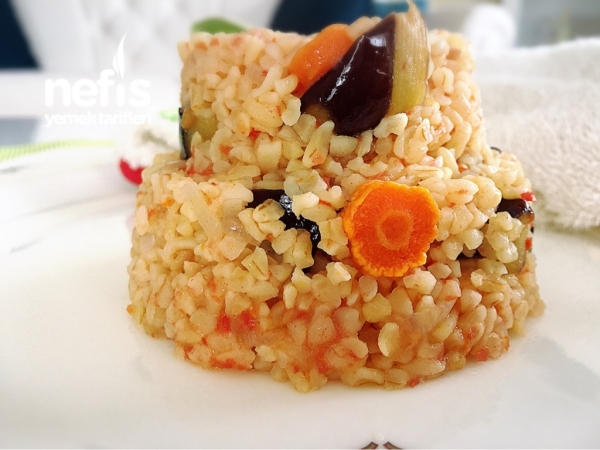 Havuçlu Patlıcanlı Bulgur Pilavı