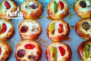 Minik Pizza Poğaça Tarifi