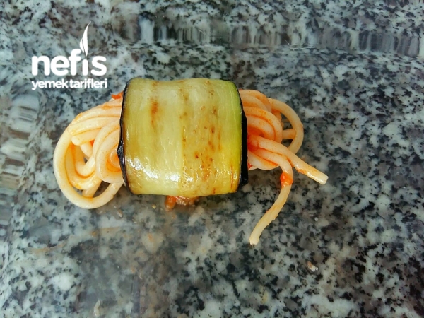 Patlıcanlı Rulo Spaghetti