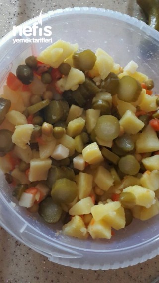 Garnitürlü Patates Salatası (kalıpta )