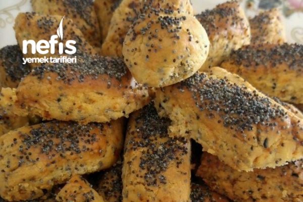 Haşhaşlı Kırmızı Biberli Kıyır Kurabiye Nefis Yemek Tarifleri