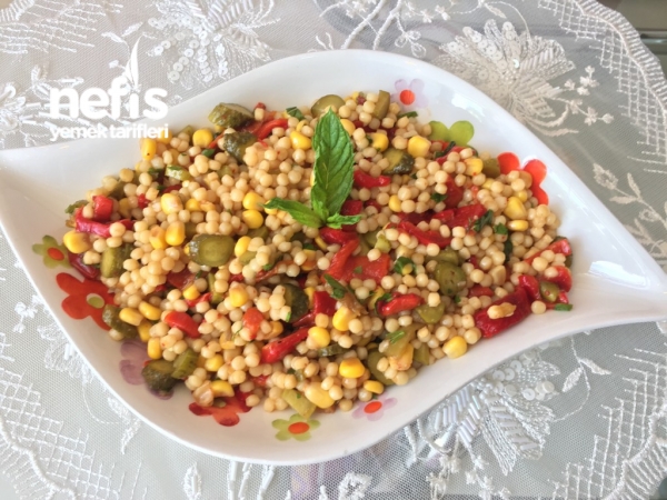 Köz Biberli Mısırlı Kuskus Salatası