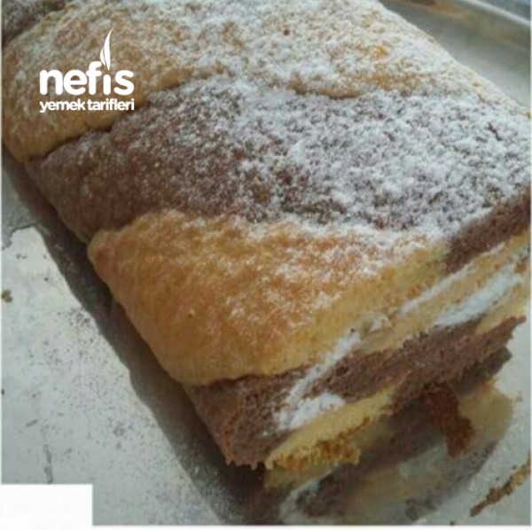 İki Renkli Rulo Pasta Komşu Mutfak Nefis Yemek Tarifleri