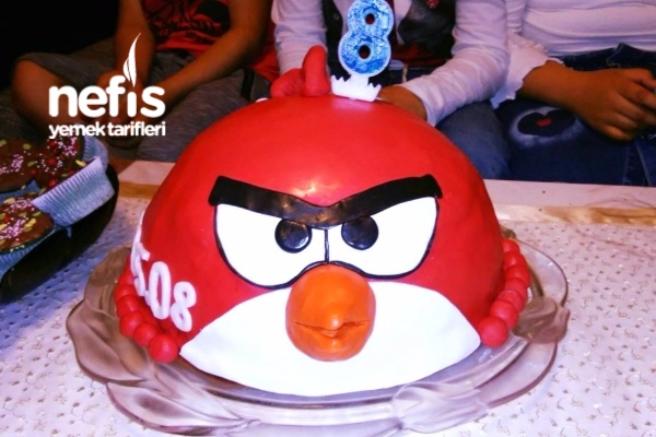 Angry Birds Pastası Kızgın Kuşlar Pastası